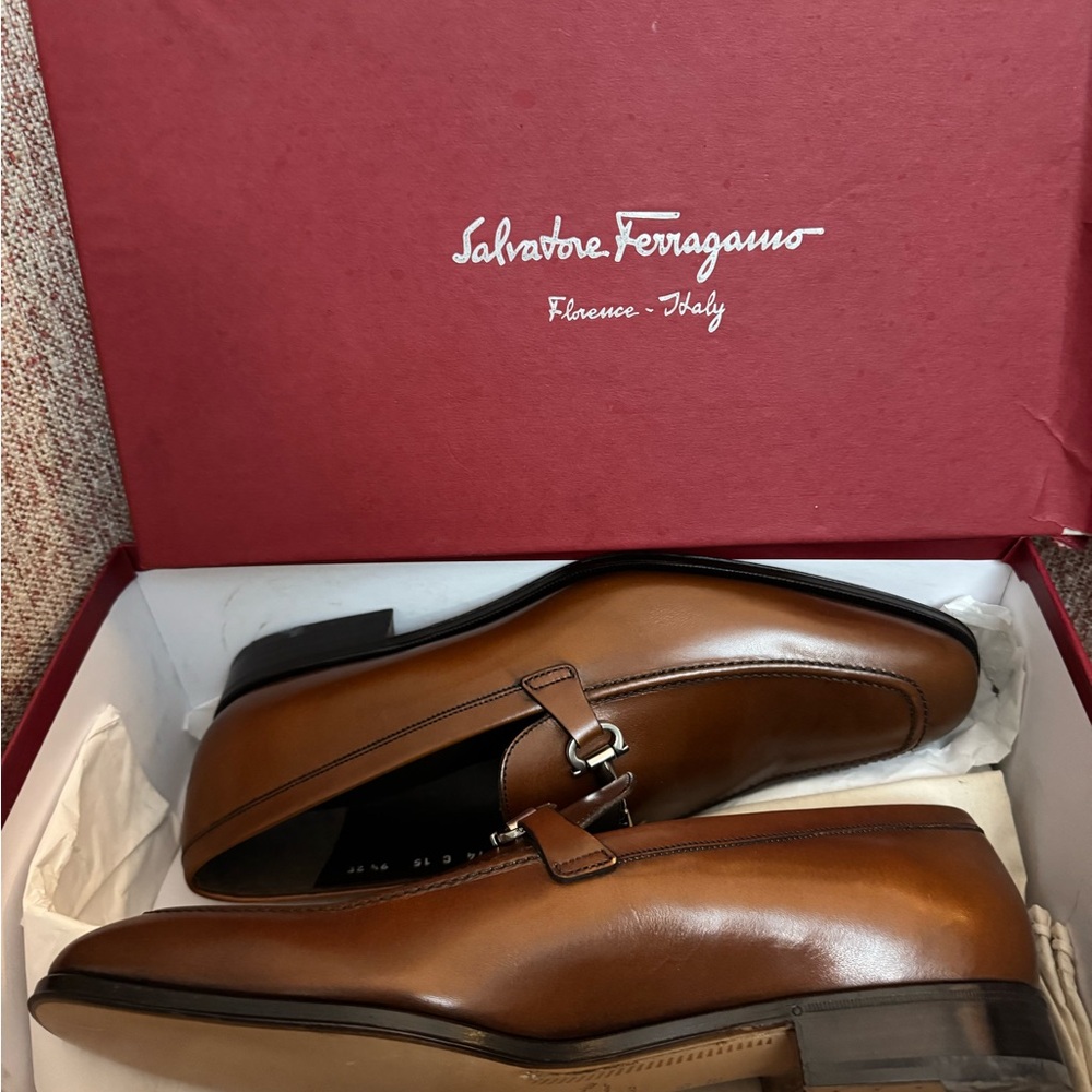 Salvatore Ferragamo Brown Leather Shoes